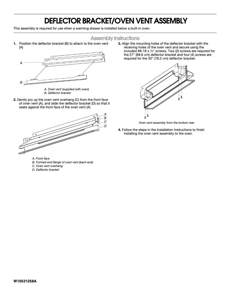 Page 1 de la notice Manuel utilisateur KitchenAid W10536339