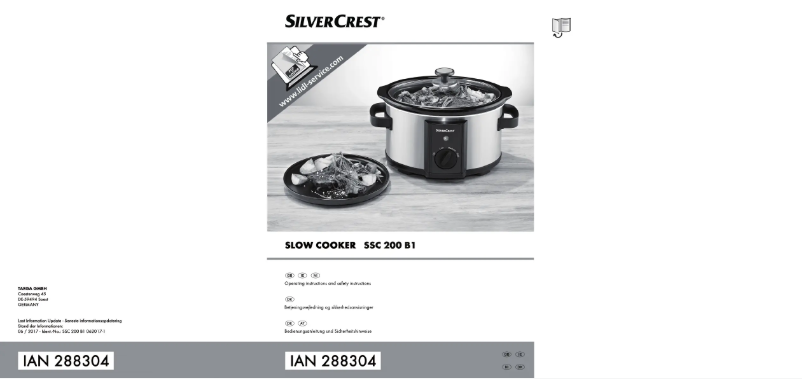 Page n°1 - Manuel utilisateur SilverCrest SSC 200 B1