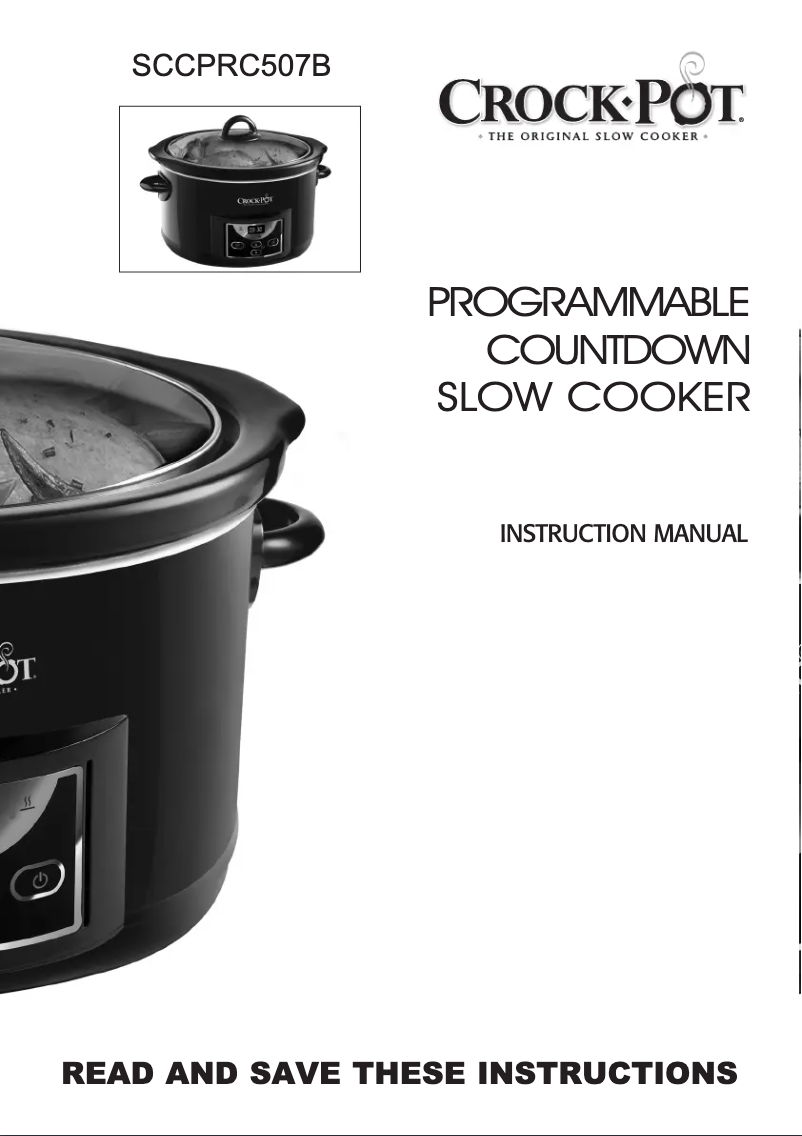 Page 1 de la notice Manuel utilisateur Crock-Pot CR605