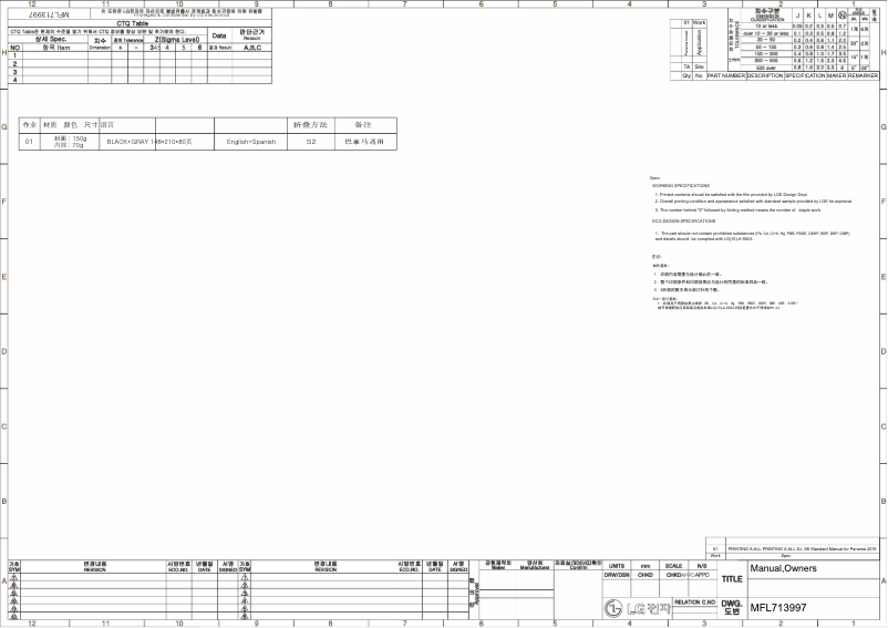 Image de la première page du manuel de l'appareil VM242C7