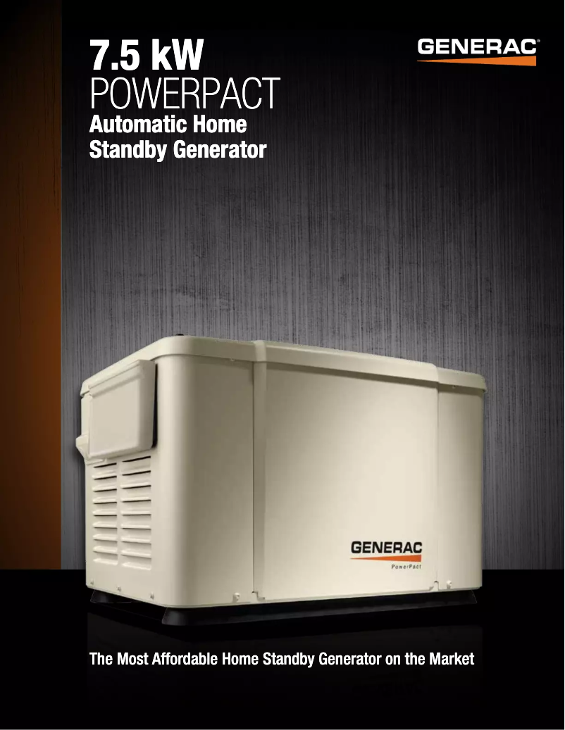 Image de la première page du manuel de l'appareil Powerpact 7KW