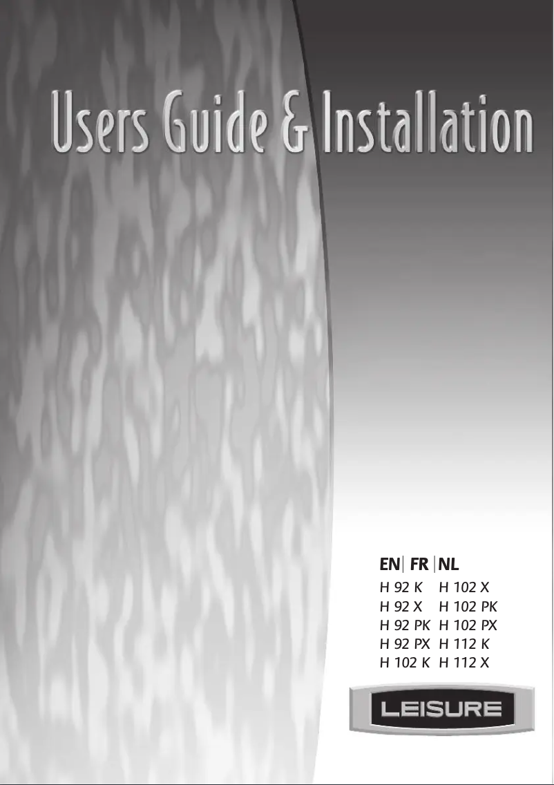Image de la première page du manuel de l'appareil H 92 K