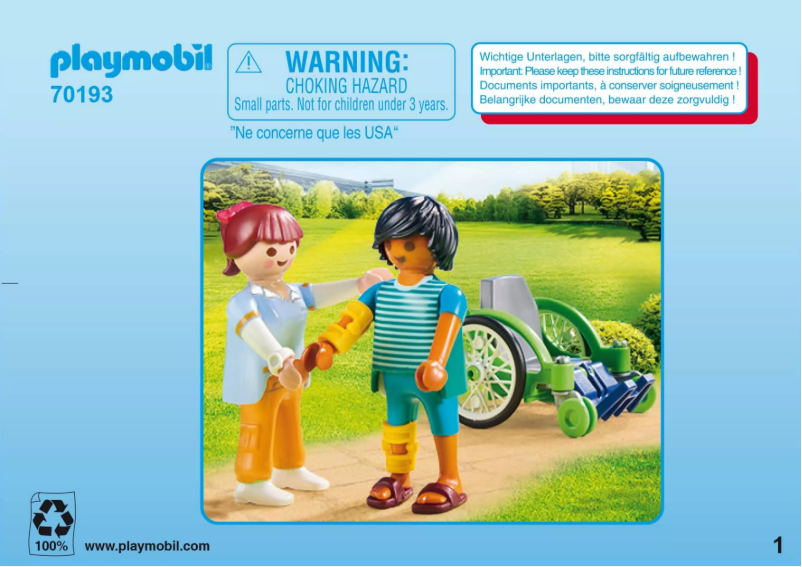 Page n°1 - Manuel utilisateur Playmobil 70193