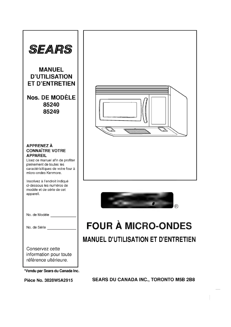 Page 1 de la notice Manuel utilisateur LG MV-187S