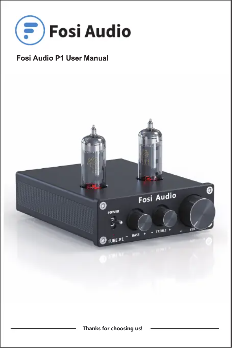 Page n°1 - Manuel utilisateur Fosi Audio P1