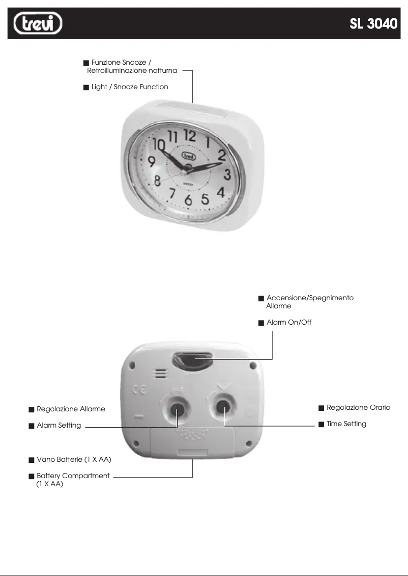 Page 1 de la notice Manuel utilisateur Trevi SL 3040