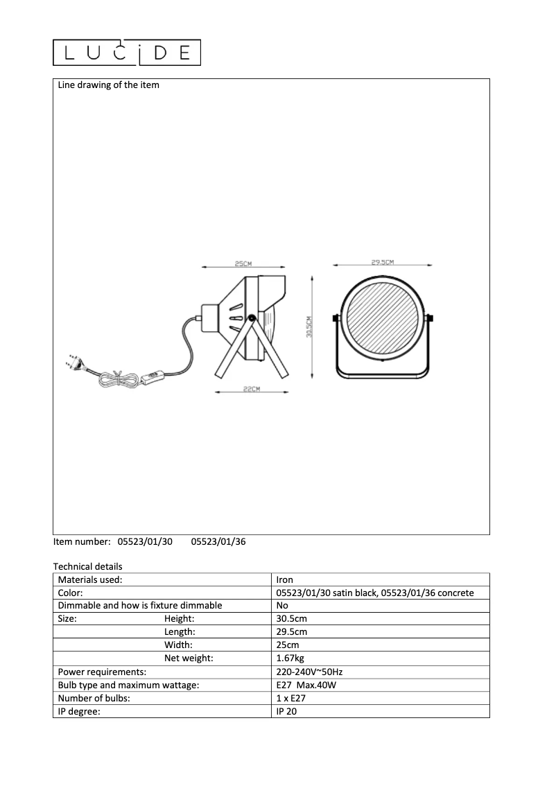 Image de la première page du manuel de l'appareil Cicleta 05523/01/30