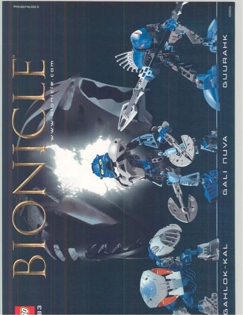 Image de la première page du manuel de l'appareil Bionicle 8583
