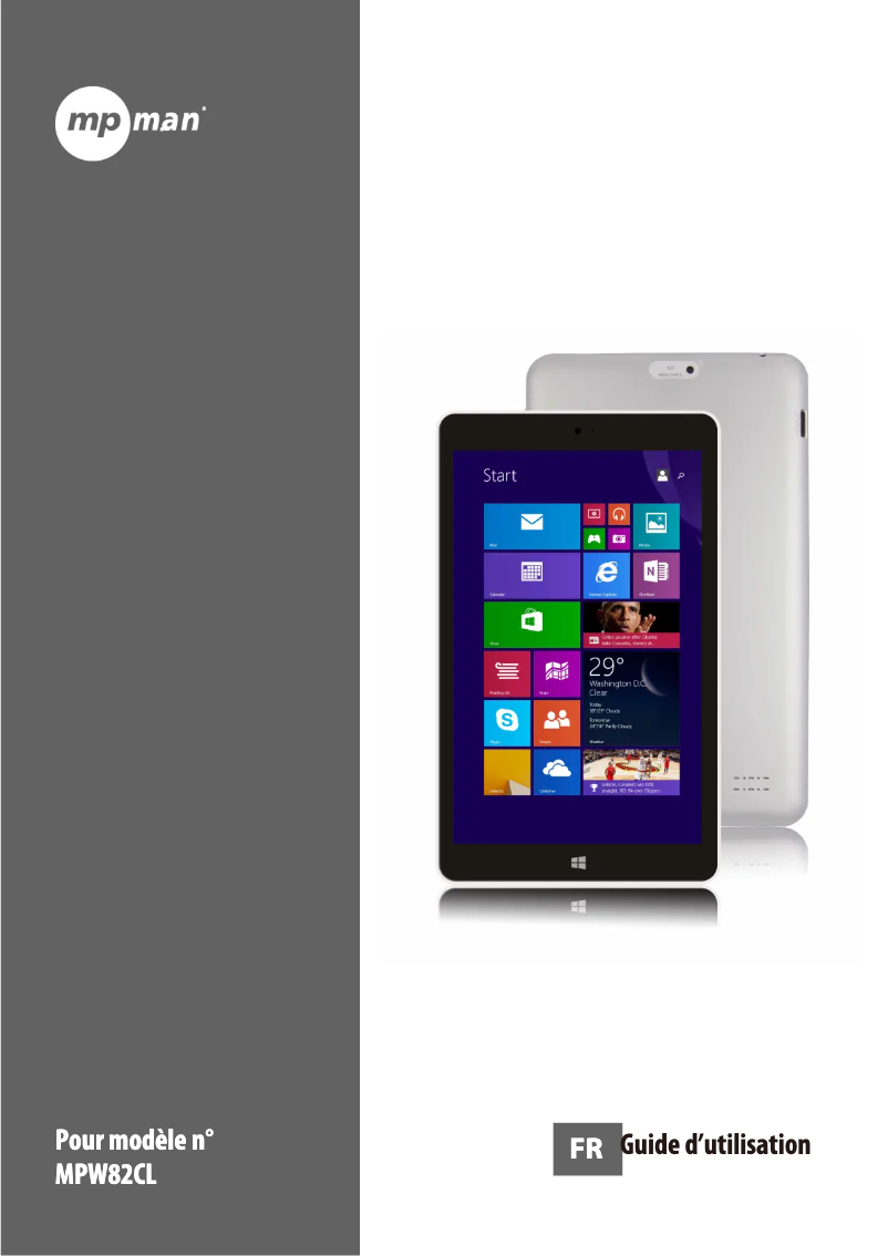 Página 1 del manual Manual de usuario Mpman MPW82CL