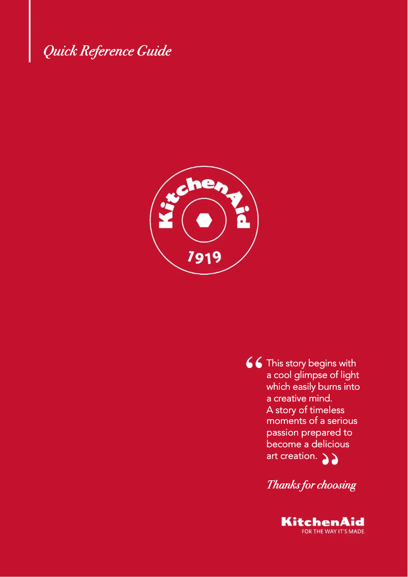 Image de la première page du manuel de l'appareil KCZWX 20600L