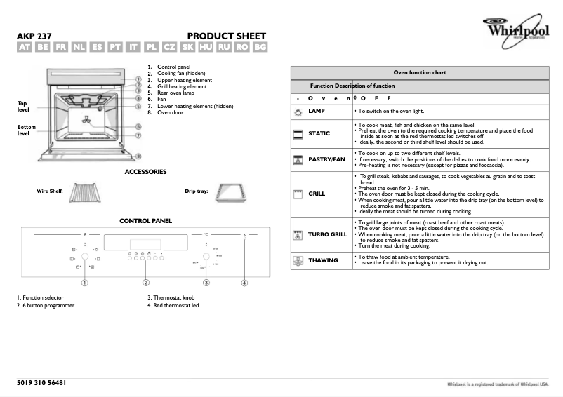 Image de la première page du manuel de l'appareil AKP 237 IX