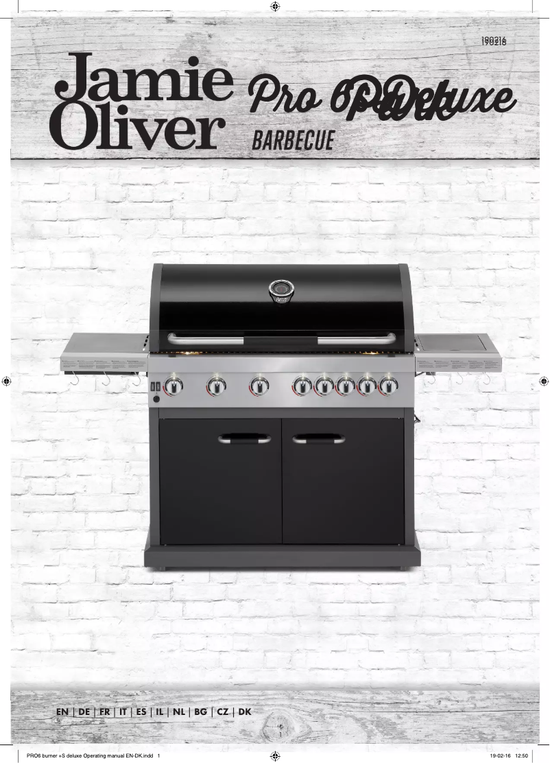 Page 1 de la notice Manuel utilisateur Jamie Oliver Pro 6 Deluxe