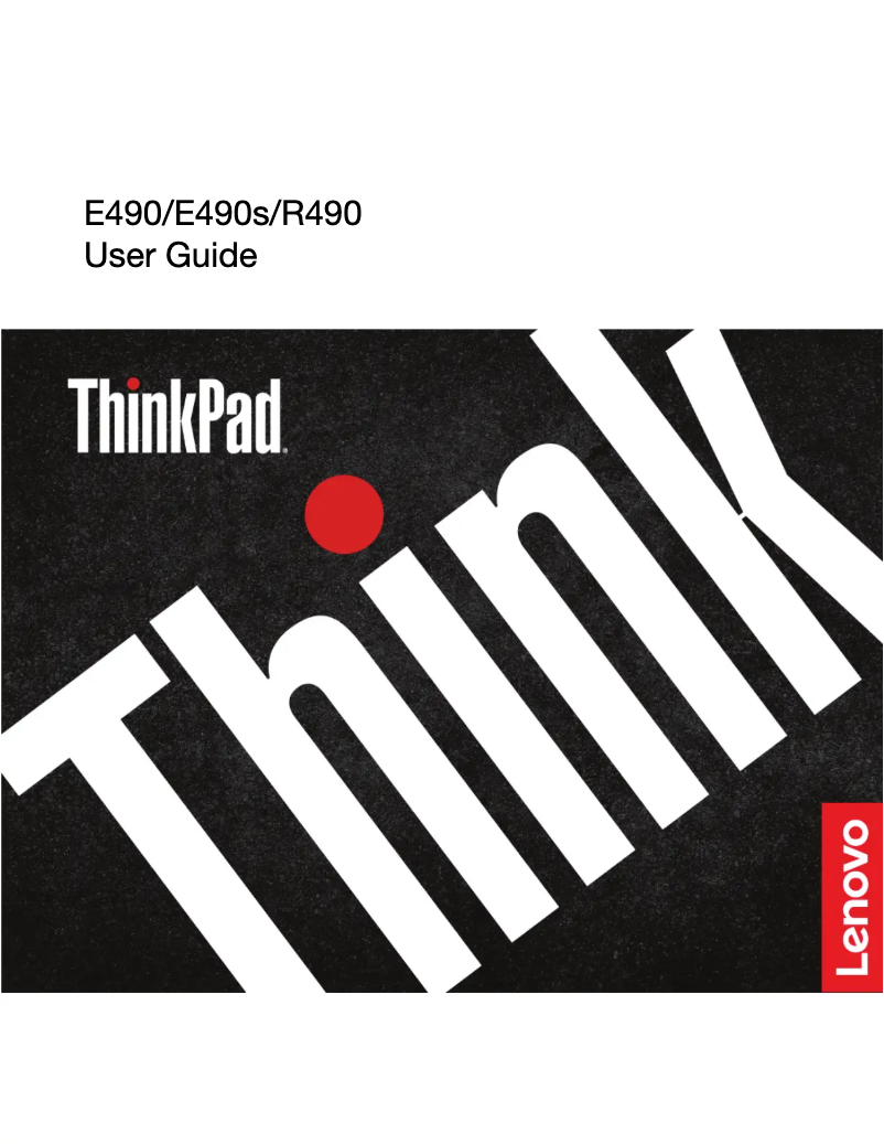Image de la première page du manuel de l'appareil ThinkPad E490