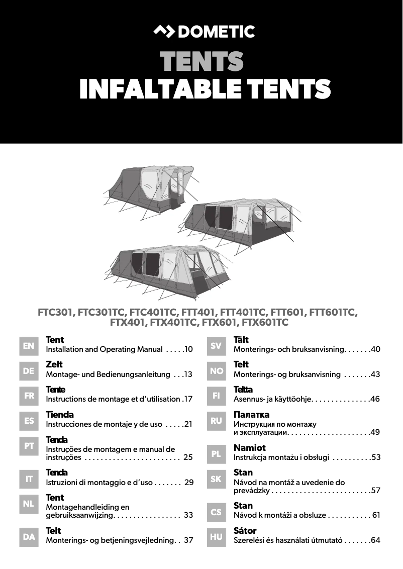Página 1 del manual Guía de instalación Dometic Boracay FTC 401 TC