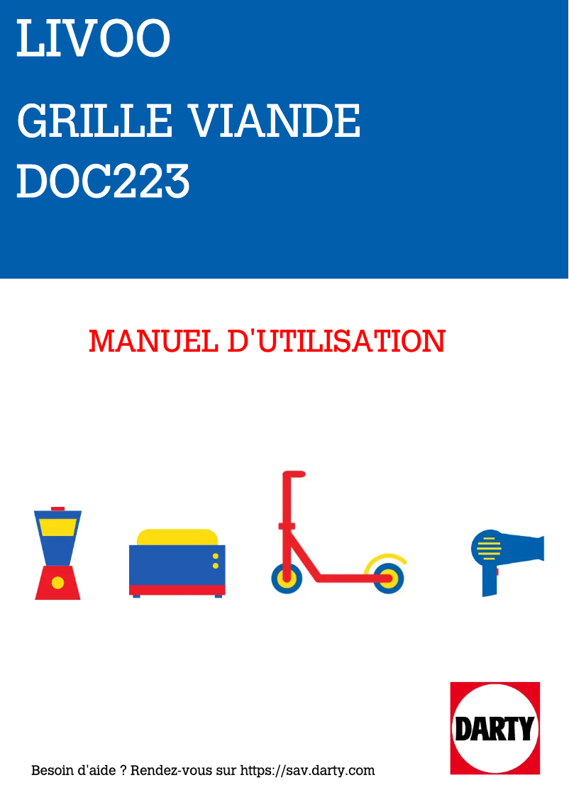 Page n°1 - Manuel utilisateur Livoo DOC223