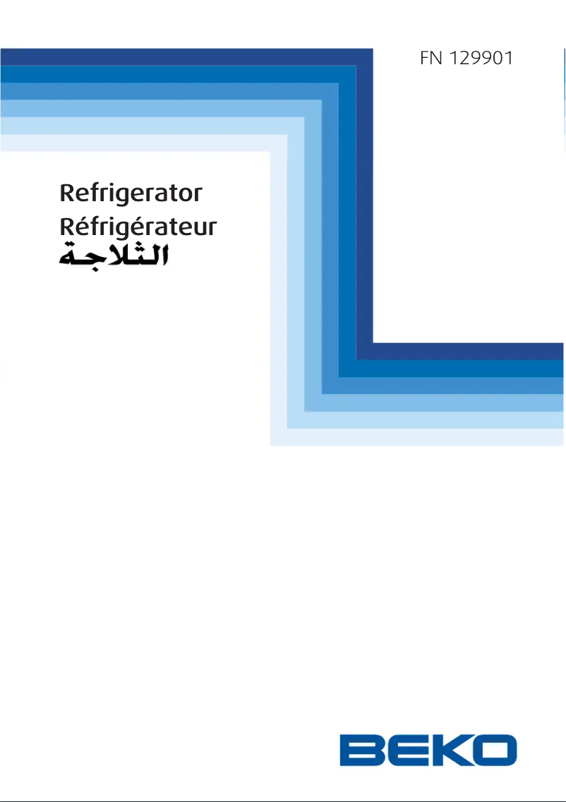 Page n°1 - Manuel utilisateur Beko FN 129901