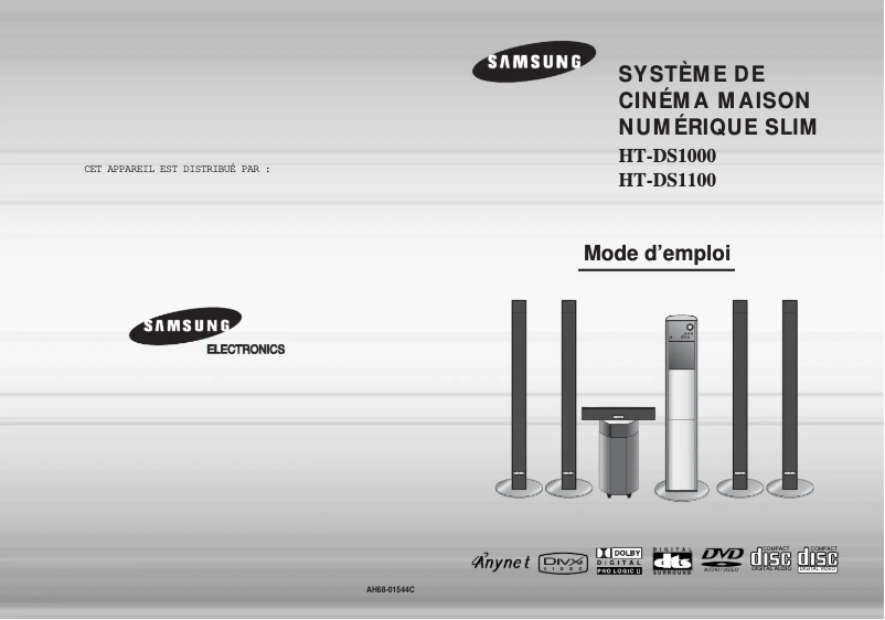 Page 1 de la notice Manuel utilisateur Samsung HT-DS1000