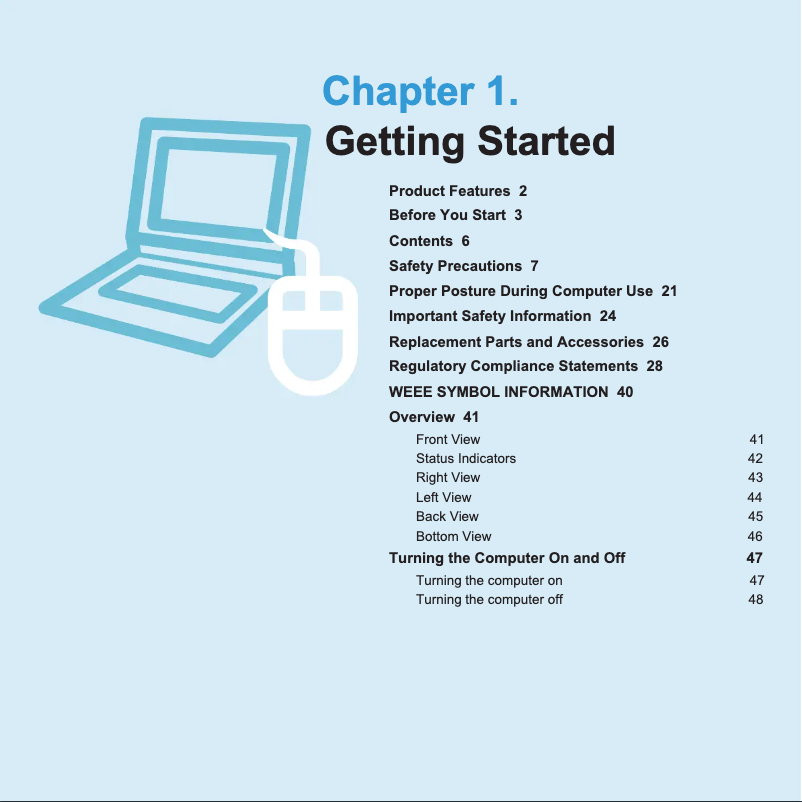 Page n°1 - Manuel utilisateur Samsung NP-Q210I