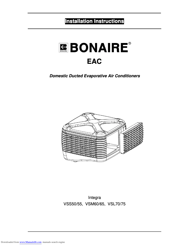 Page n°1 - Manuel utilisateur Bonaire VSM65