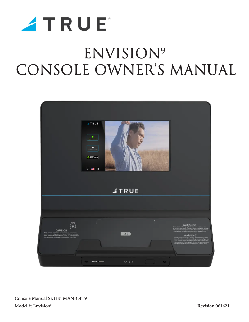 Page 1 de la notice Manuel utilisateur True Envision 9