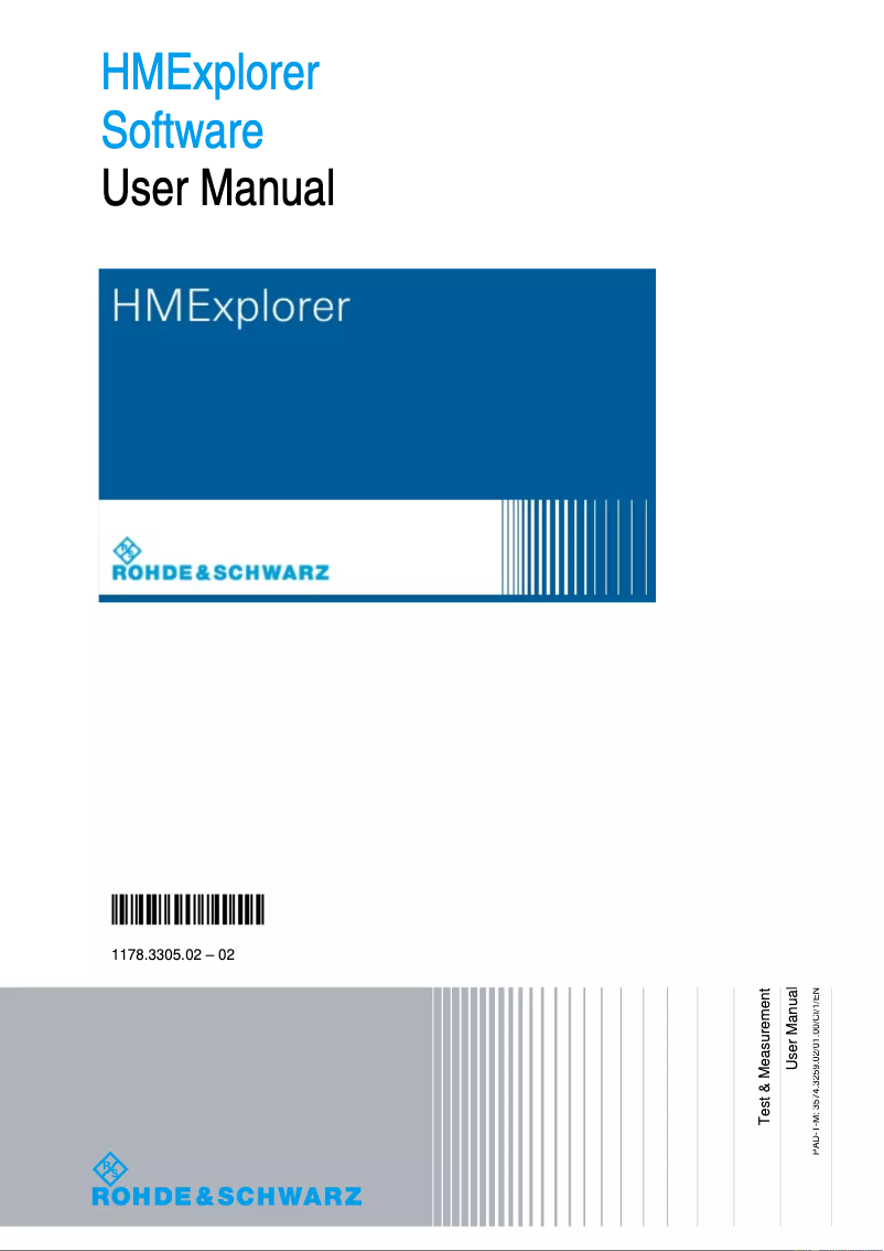 Página 1 del manual Manual de usuario Rohde & Schwarz HMC8012