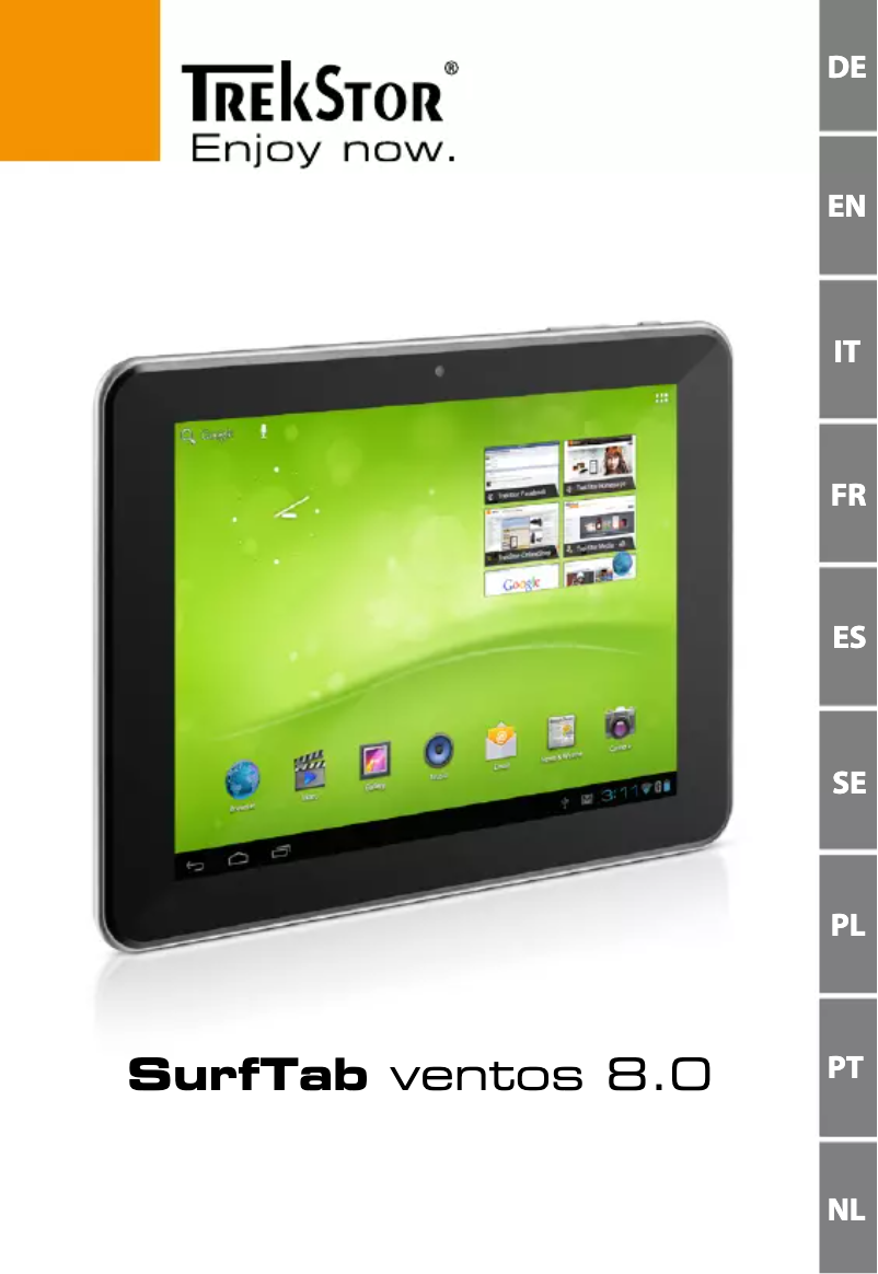 Page n°1 - Manuel utilisateur TrekStor SurfTab Ventos 8.0