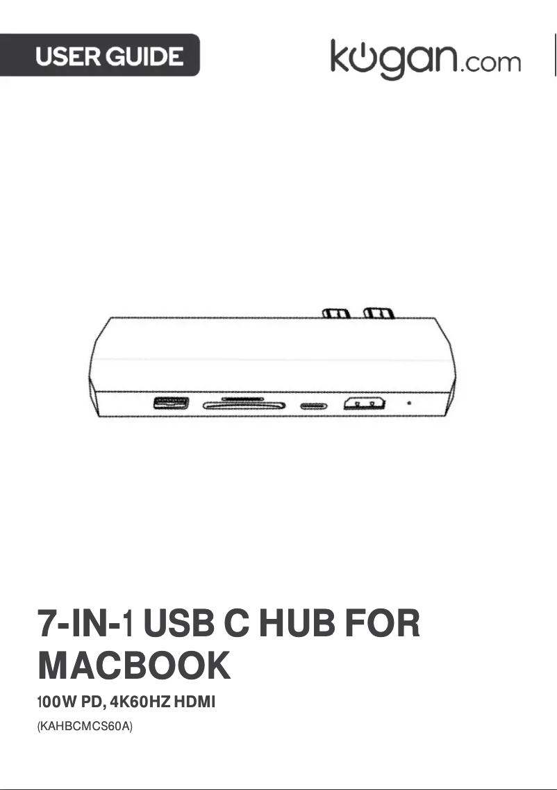 Page 1 de la notice Manuel utilisateur Kogan KAHBCMCS60A