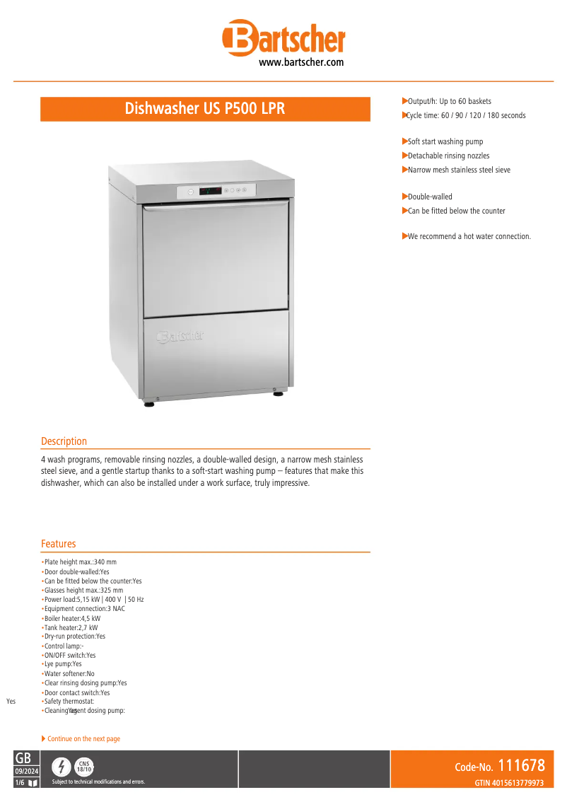 Image de la première page du manuel de l'appareil TF 527 LPR