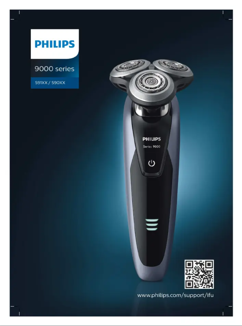 Page 1 de la notice Manuel utilisateur Philips SHAVER Series 9000 S9211
