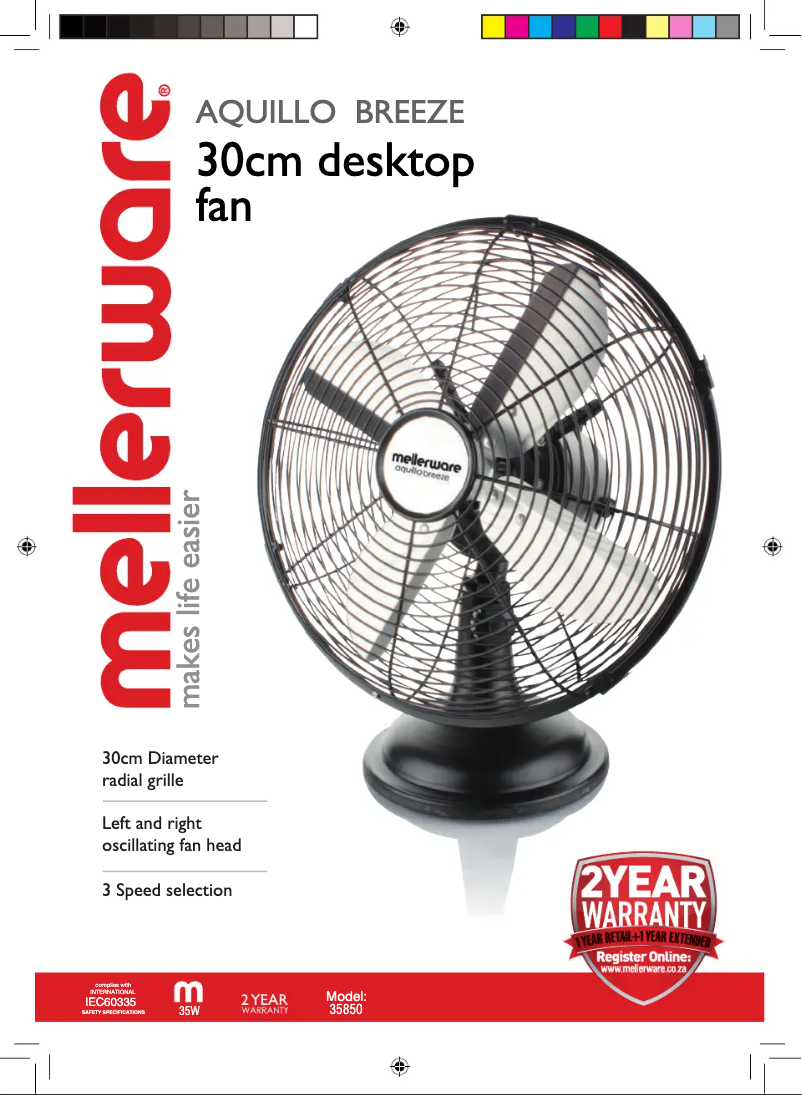 Imagen de la primera página del manual del dispositivo 35850