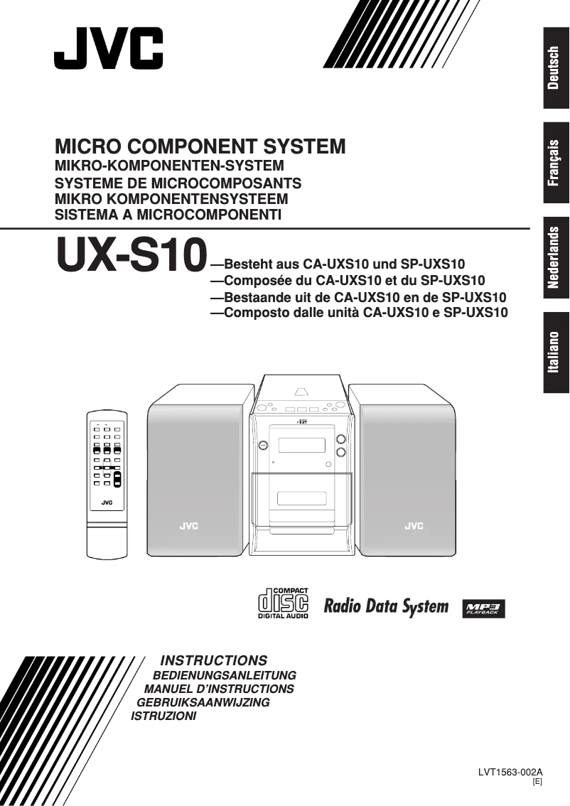 Image de la première page du manuel de l'appareil UX-S10