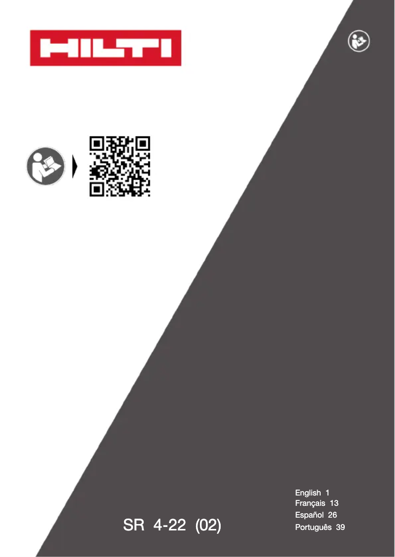 Página 1 del manual Manual de usuario Hilti SR 4-22
