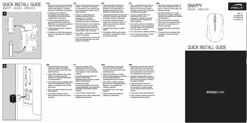 Página 1 del manual Manual de usuario Speed-Link Snappy SL-630003-RD