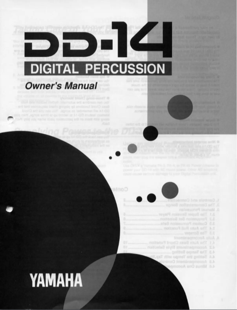 Page n°1 - Manuel utilisateur Yamaha DD-14