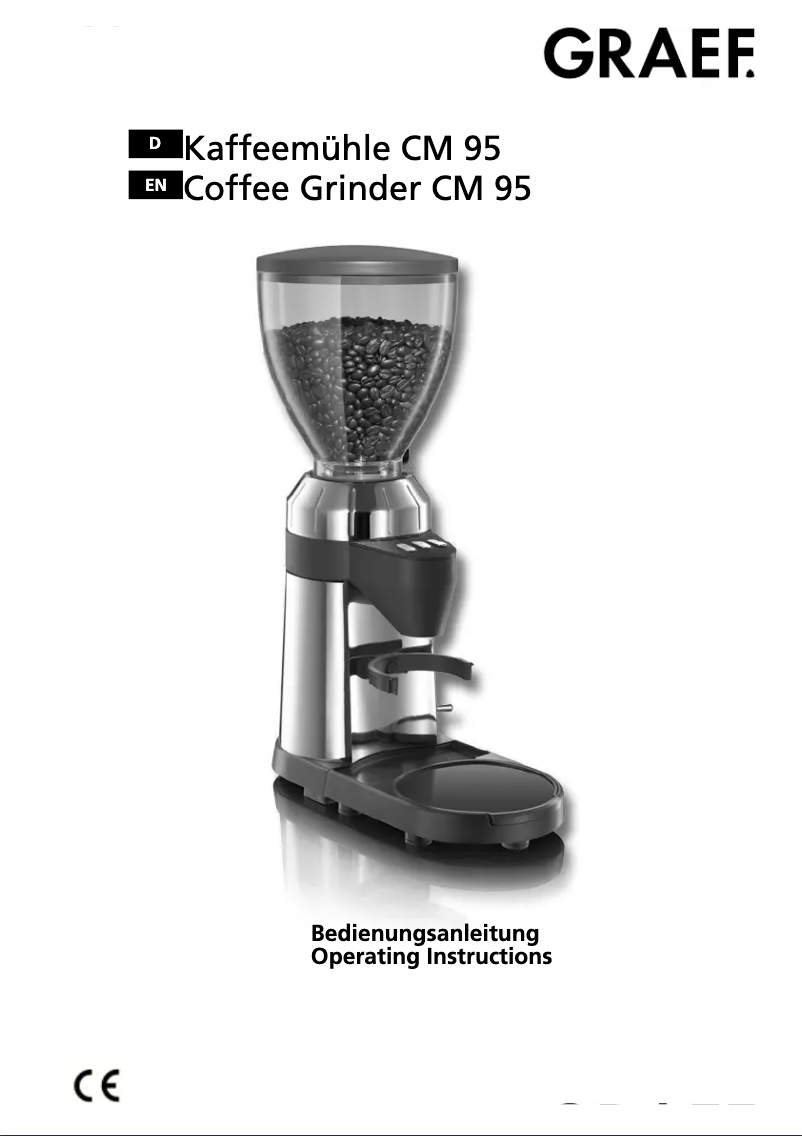 Page 1 de la notice Manuel utilisateur Graef CM 95