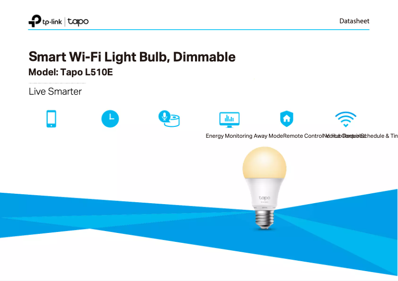 Image de la première page du manuel de l'appareil Tapo L510E