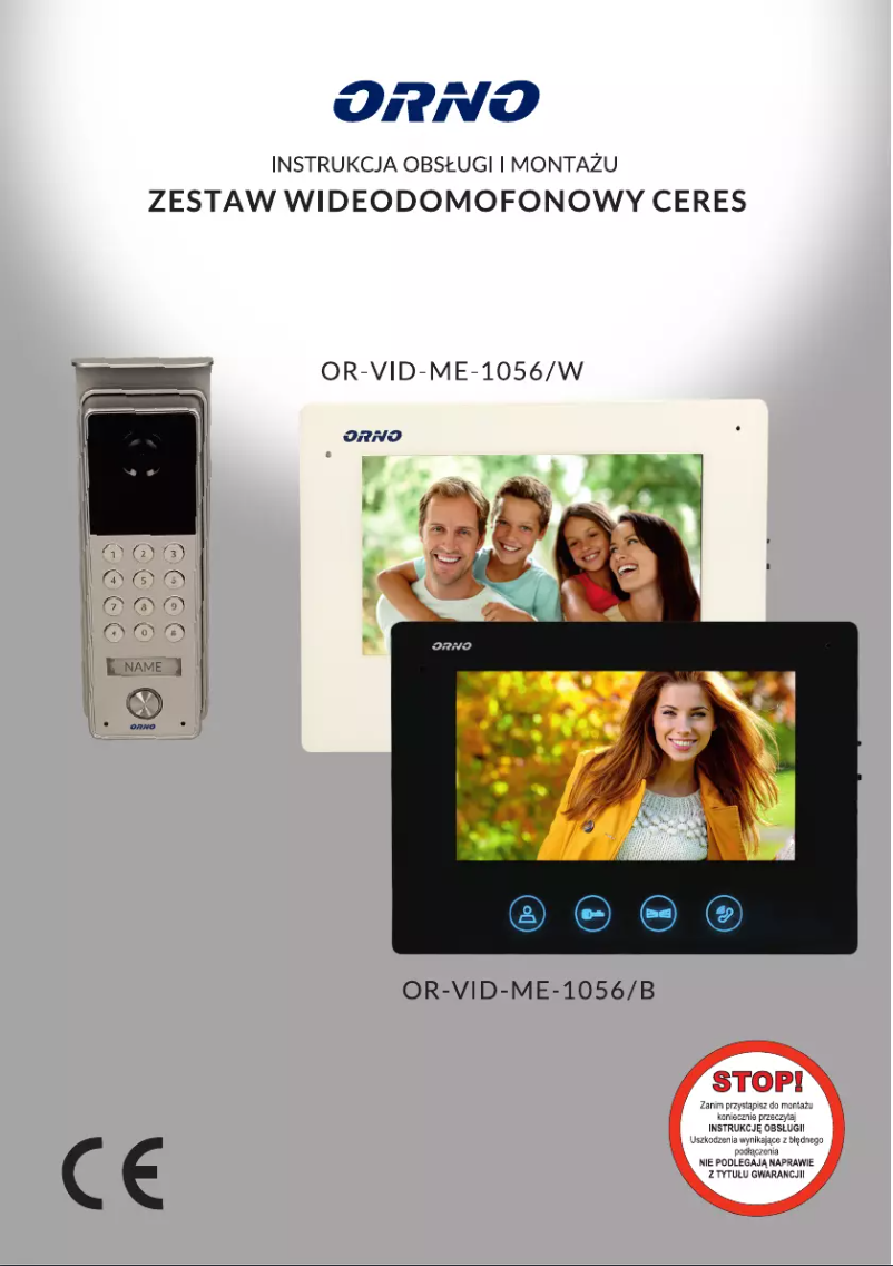 Page 1 de la notice Manuel utilisateur Vibell OR-VID-ME-1056MV