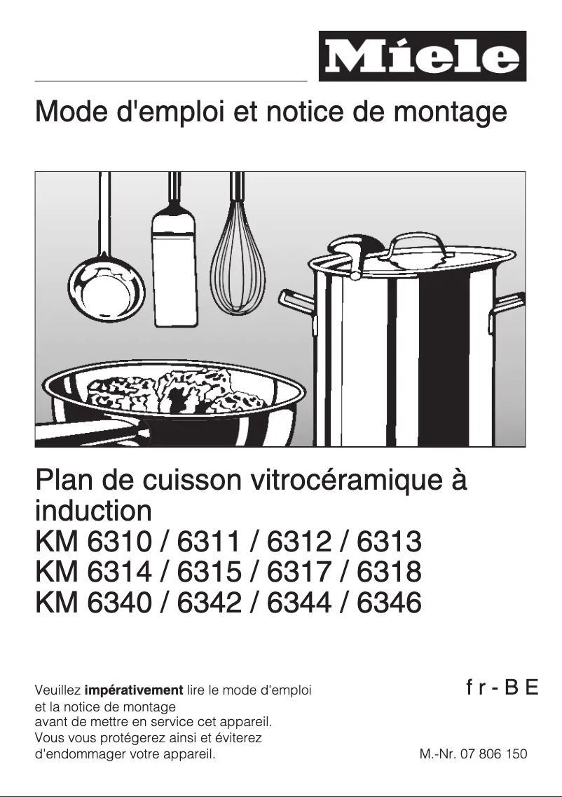 Image de la première page du manuel de l'appareil KM 6344