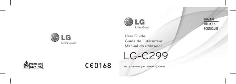 Page 1 de la notice Manuel utilisateur LG C299