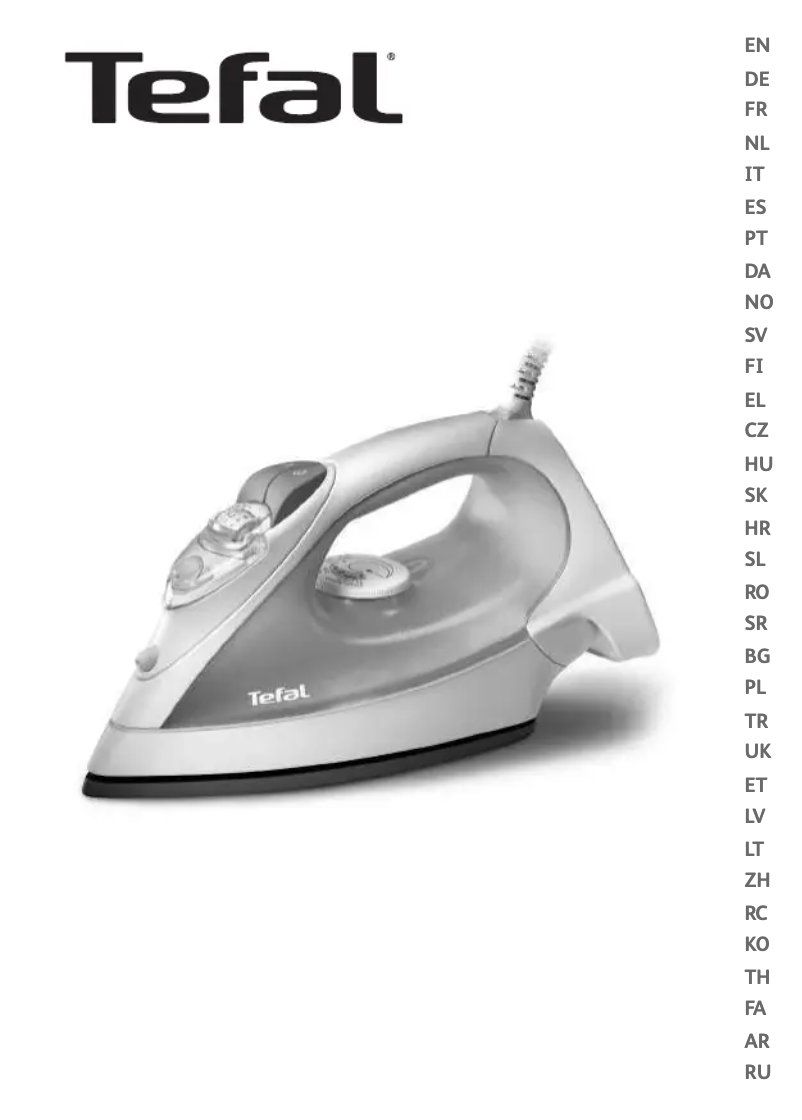 Página 1 del manual Manual de usuario Tefal Supergliss 30 FV3330
