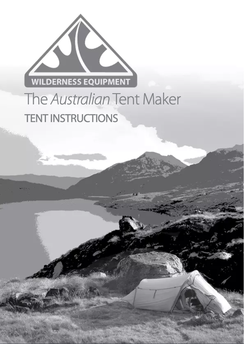 Page n°1 - Manuel utilisateur Wilderness Equipment Tectite 4 UL