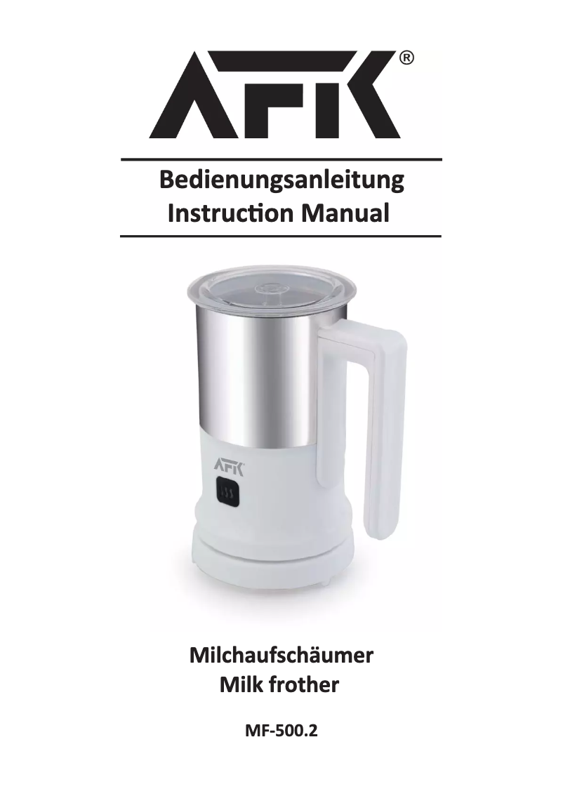 Página 1 del manual Manual de usuario AFK MF-500.2
