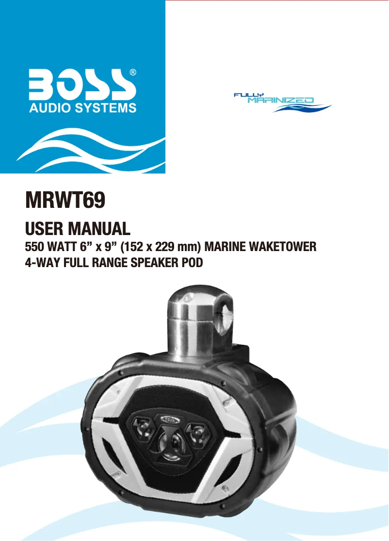Page n°1 - Manuel utilisateur Boss MRWT69