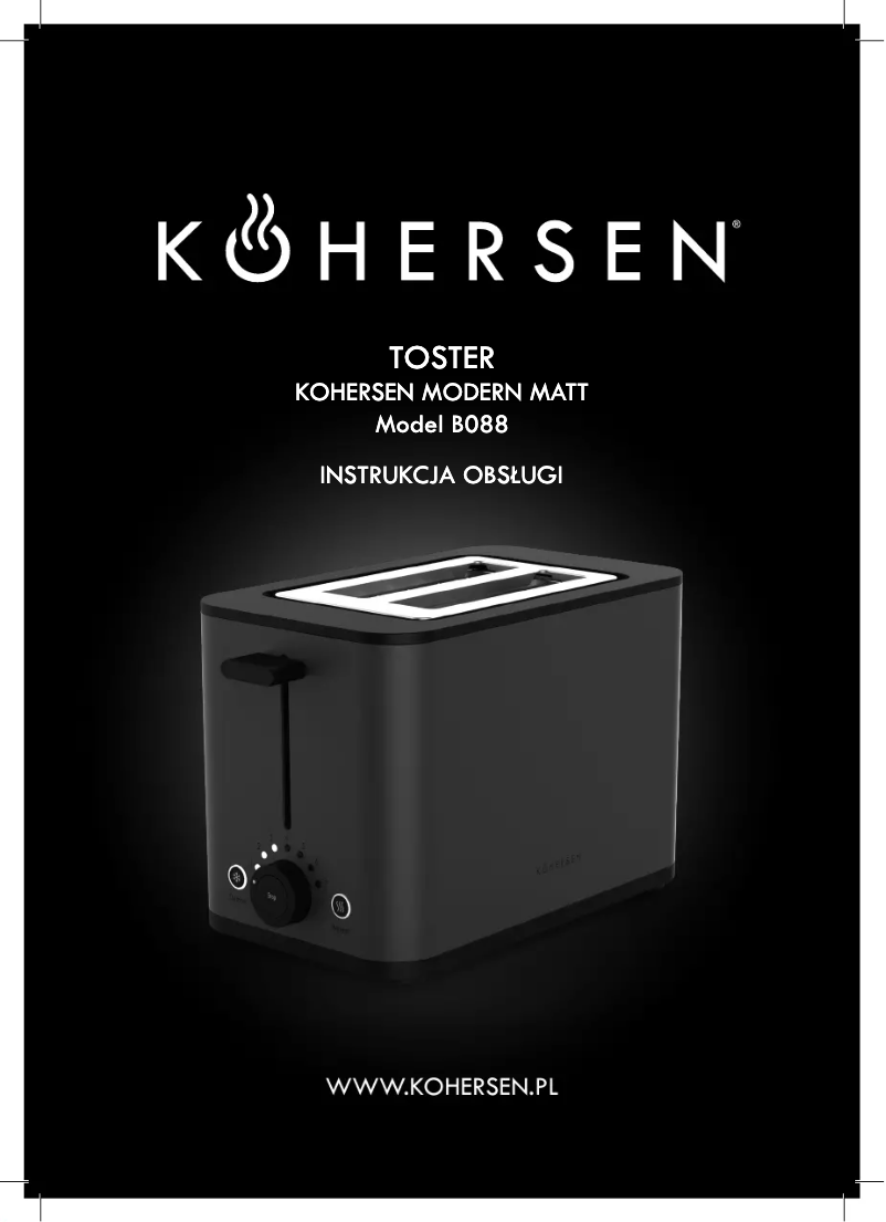 Page 1 de la notice Manuel utilisateur Kohersen B088