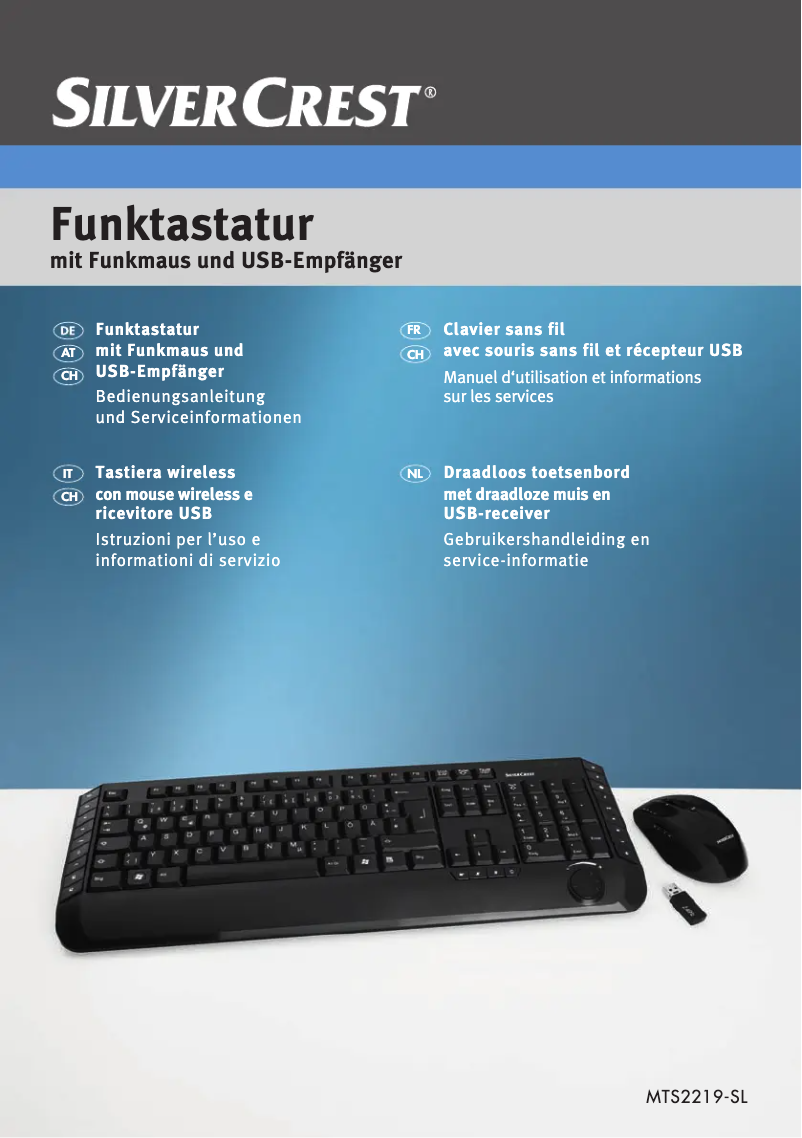 Page 1 de la notice Manuel utilisateur SilverCrest MTS2219-SL