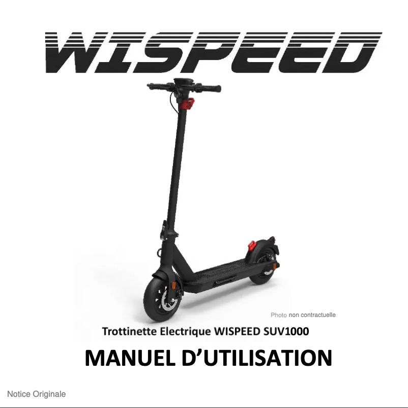 Page 1 de la notice Manuel utilisateur Logicom Wispeed SUV1000