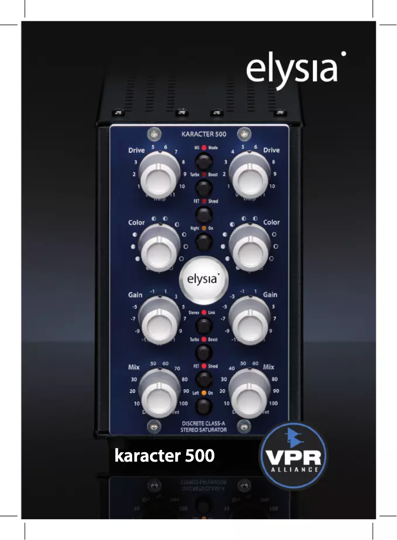 Imagen de la primera página del manual del dispositivo karacter 500