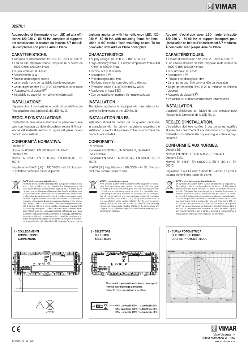 Image de la première page du manuel de l'appareil 02670.1