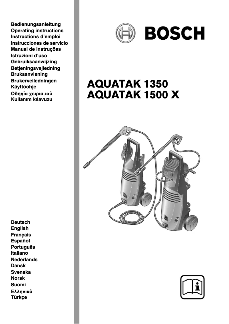 Page n°1 - Manuel utilisateur Bosch Aquatak 1350
