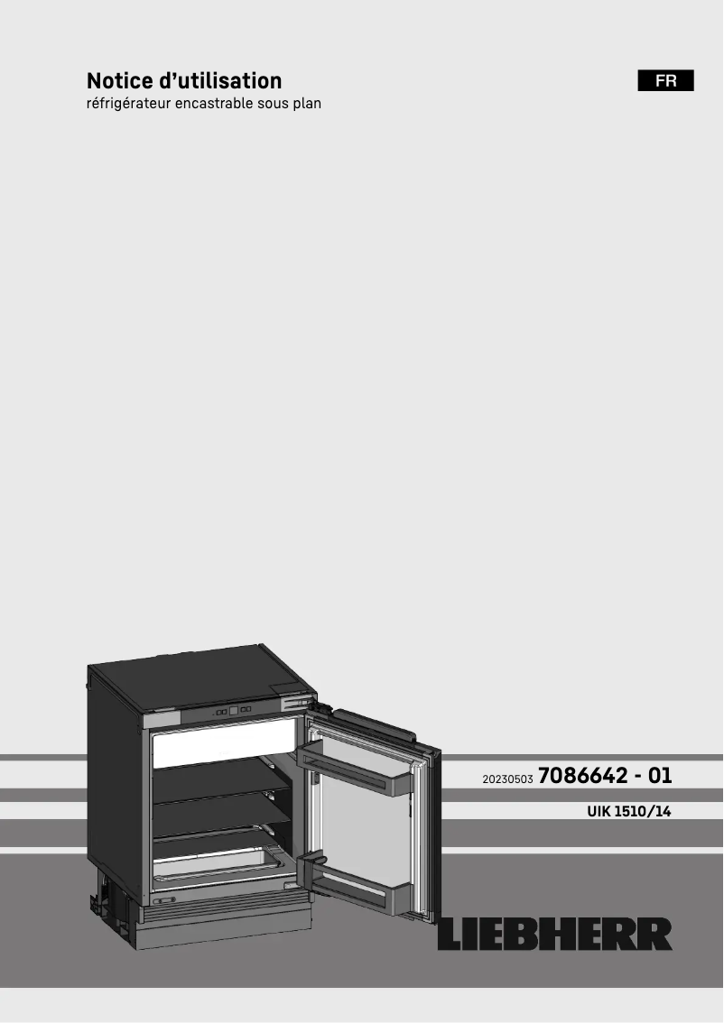 Image de la première page du manuel de l'appareil UIK 1510